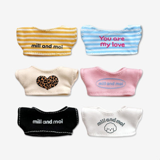 [Mill And Moi] เสื้อยืดขนาดเล็กสําหรับพวงกุญแจตุ๊กตา