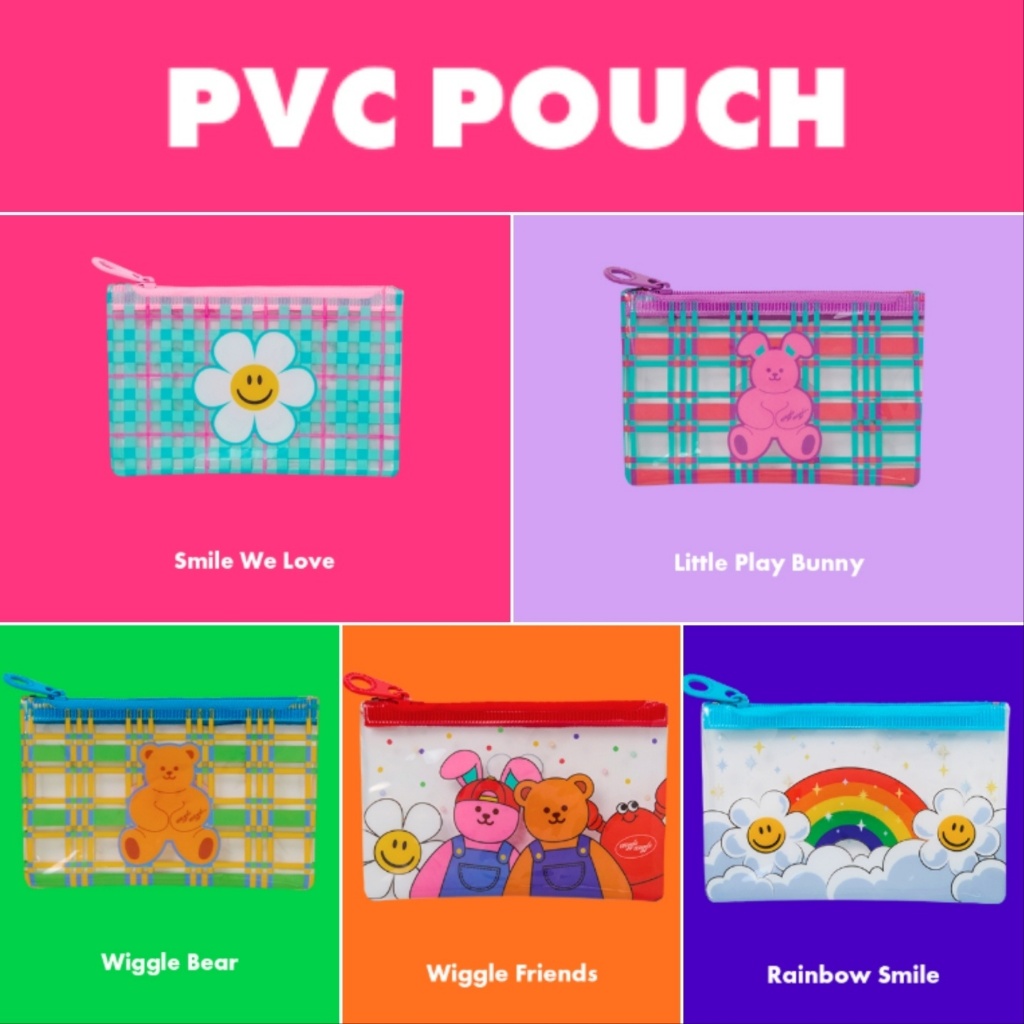 Wiggle Wiggle Mini PVC Pouch - 7 ออกแบบ
