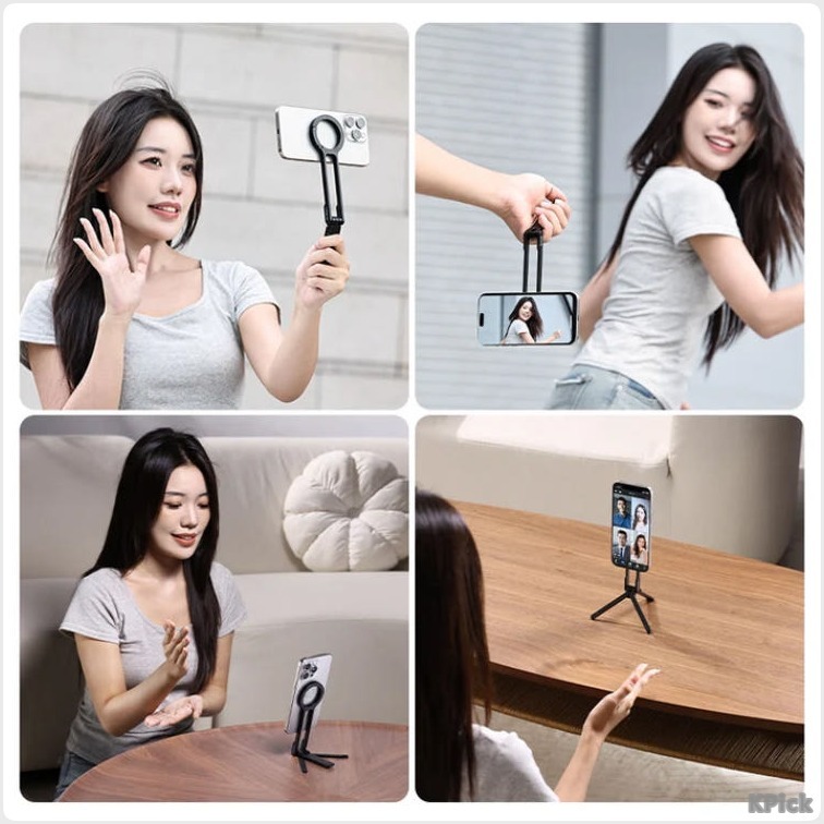 [Ulanzi] MA30 MagSafe ไม้เซลฟี่ขาตั้งกล้อง iPhone แบบพกพาแบบครบวงจรพร้อมคาราบิเนอร์ | ที่วางโทรศัพท์