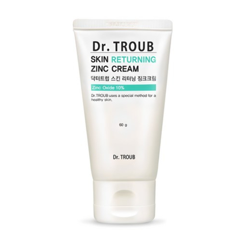 SIDMMOOL Dr.Troub Skin Returning Zinc Cream 60g Non-Nano Zinc Oxide Sensitive Skin Care