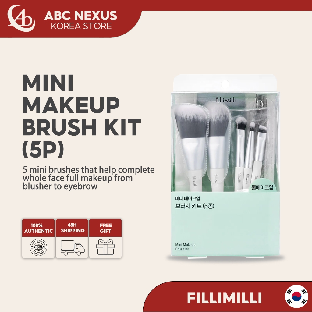 FILLIMILLI Mini Makeup Brush Set (5pcs)