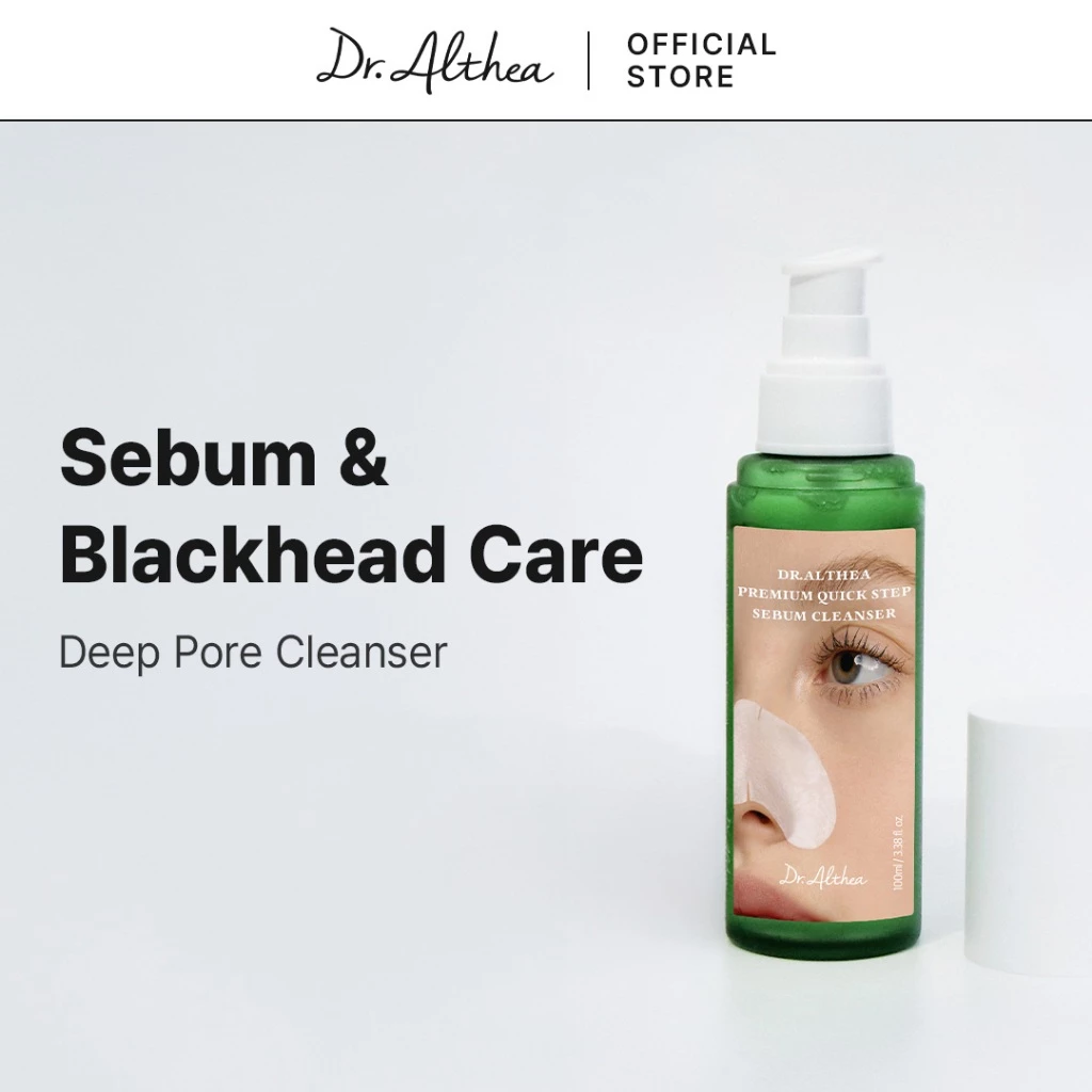 Dr.Althea Premium Quick Step Sebum Cleanser 100ml | เครื่องกําจัดสิวหัวดําอย่างรวดเร็วและมีประสิทธิภาพ | Melt Sebum ไม่มีอิริเทชั่น | เคลียร์รูขุมขน | รีเฟรช แอนด์ บาลานซ์ สกิน