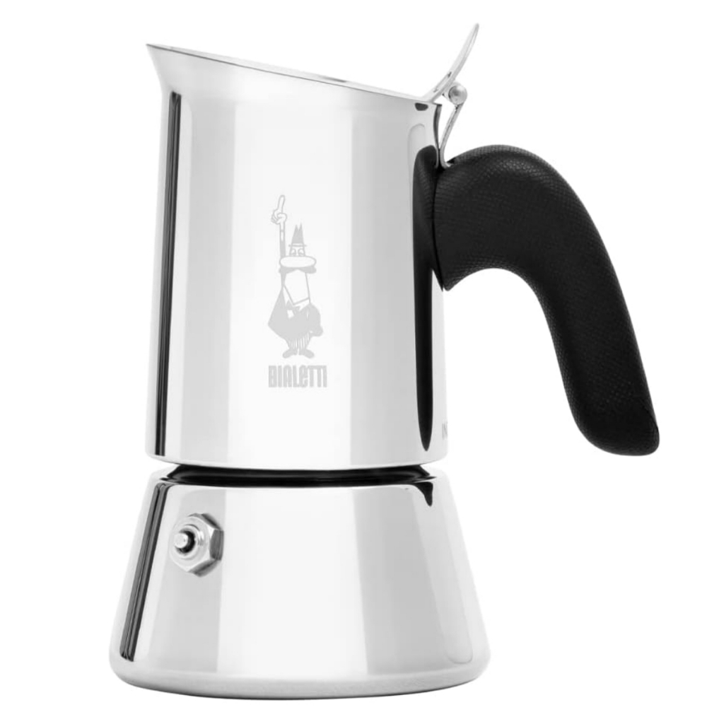 Bialetti New Venus 2 Cup Stovetop Espresso Coffee Moka Pot Maker สแตนเลสจากเกาหลี