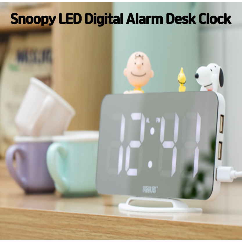 นาฬิกาปลุกดิจิตอล Snoopy LED