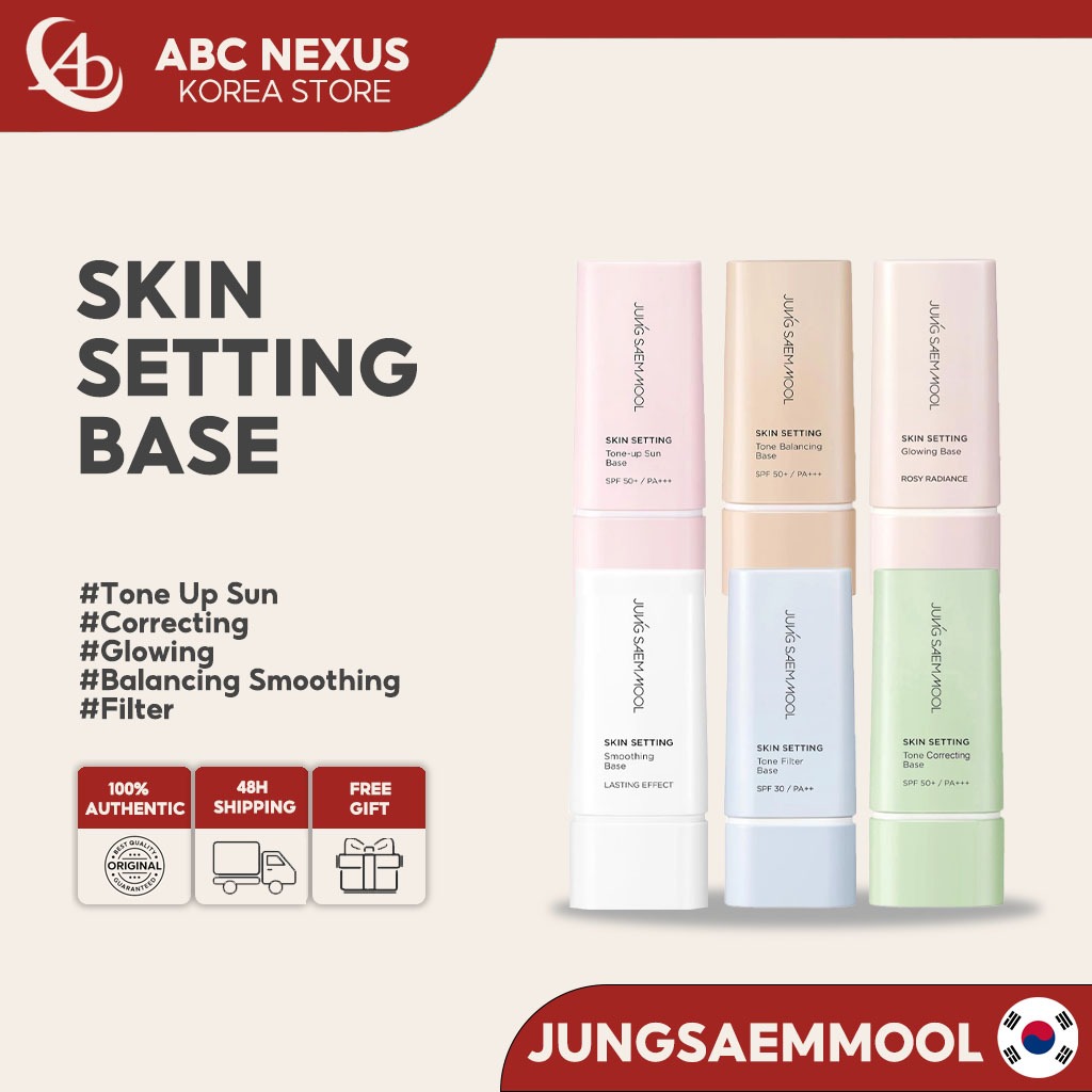 [JUNG SAEM MOOL]Skin Setting Base 40ml(Tone up Sun/Tone Balancing/Tone Correcting/Glowing/Smoothing/Tone Filter)