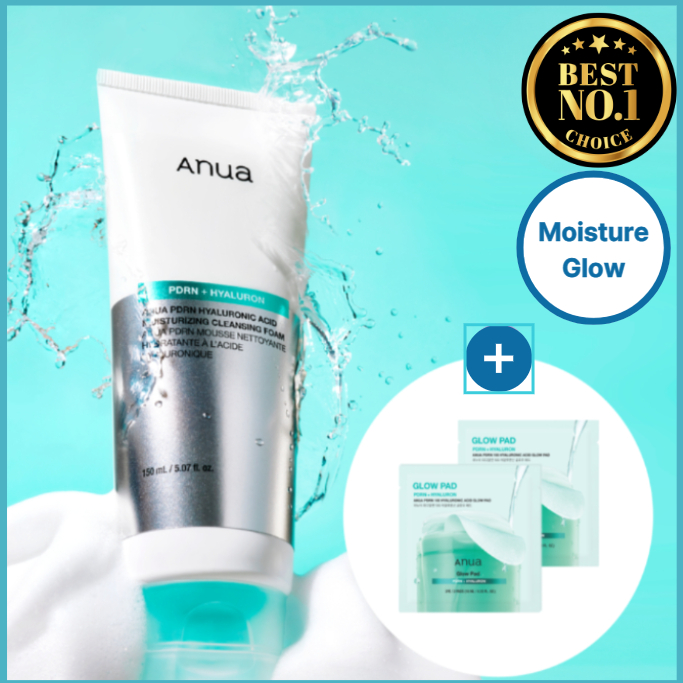 [ANUA] Best-Selling Korean Item - PDRN Hyaluronic Moisture Cleanser Foam 150ml Set