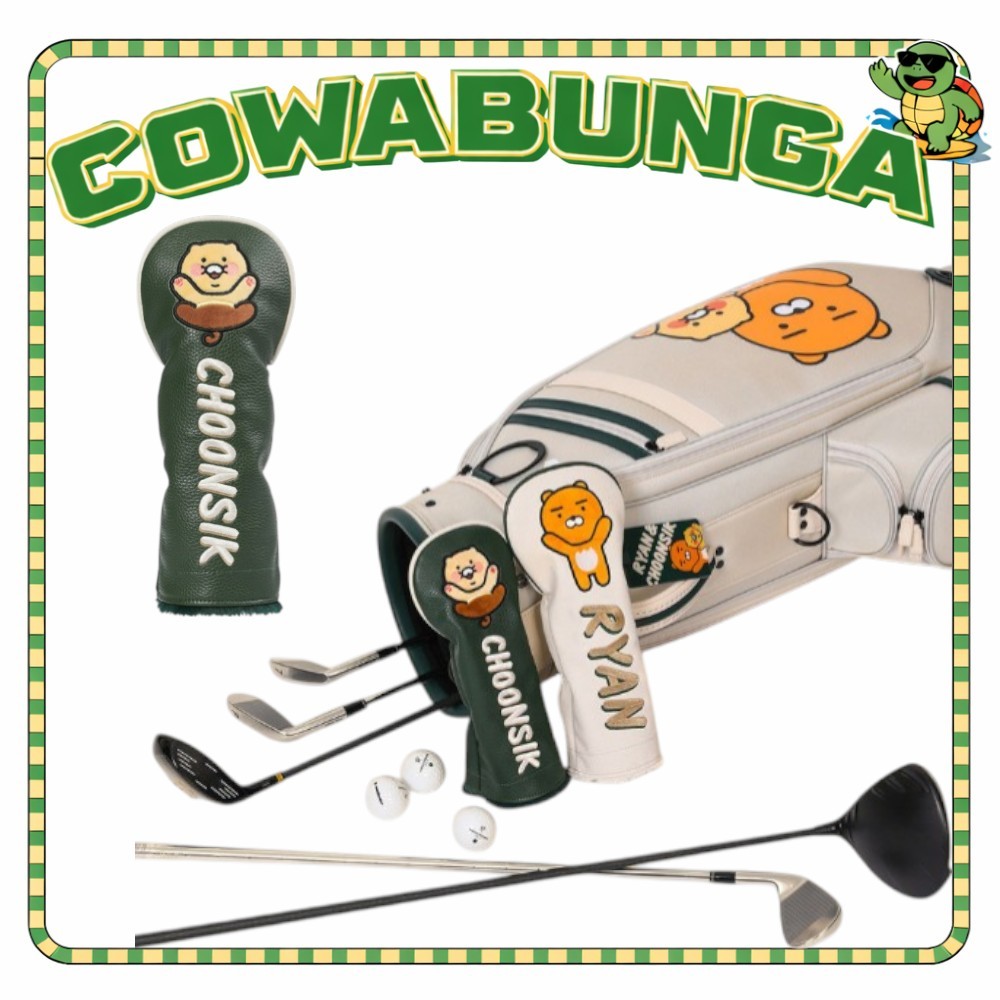 [Kakao Friends Golf] Ryan & Choonsik Utility Golf Headcover Hybrid Club Cover