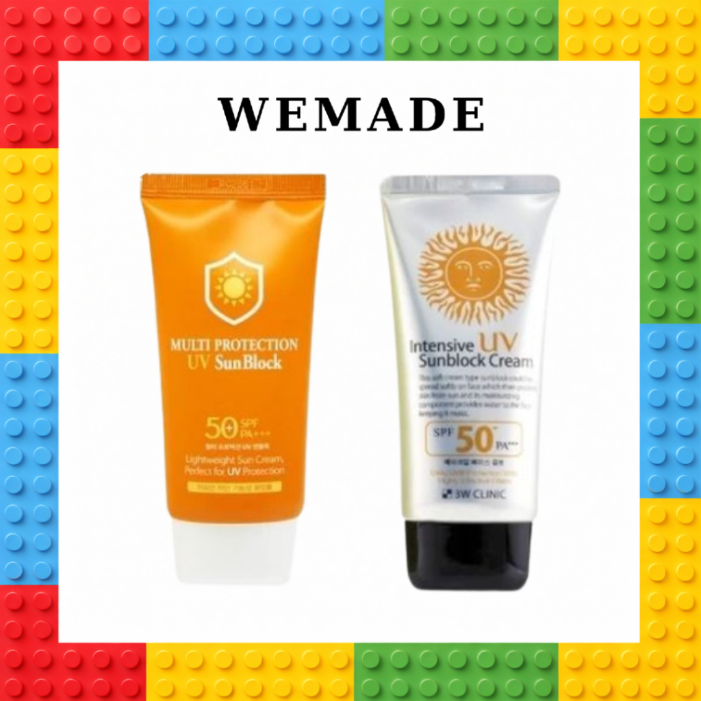 [3W CLINIC] ครีมกันแดด SPF50+ PA+++ (3 ประเภท) – Multi Protection / บีบีครีม / เข้มข้น – ครีมกันแดดเ