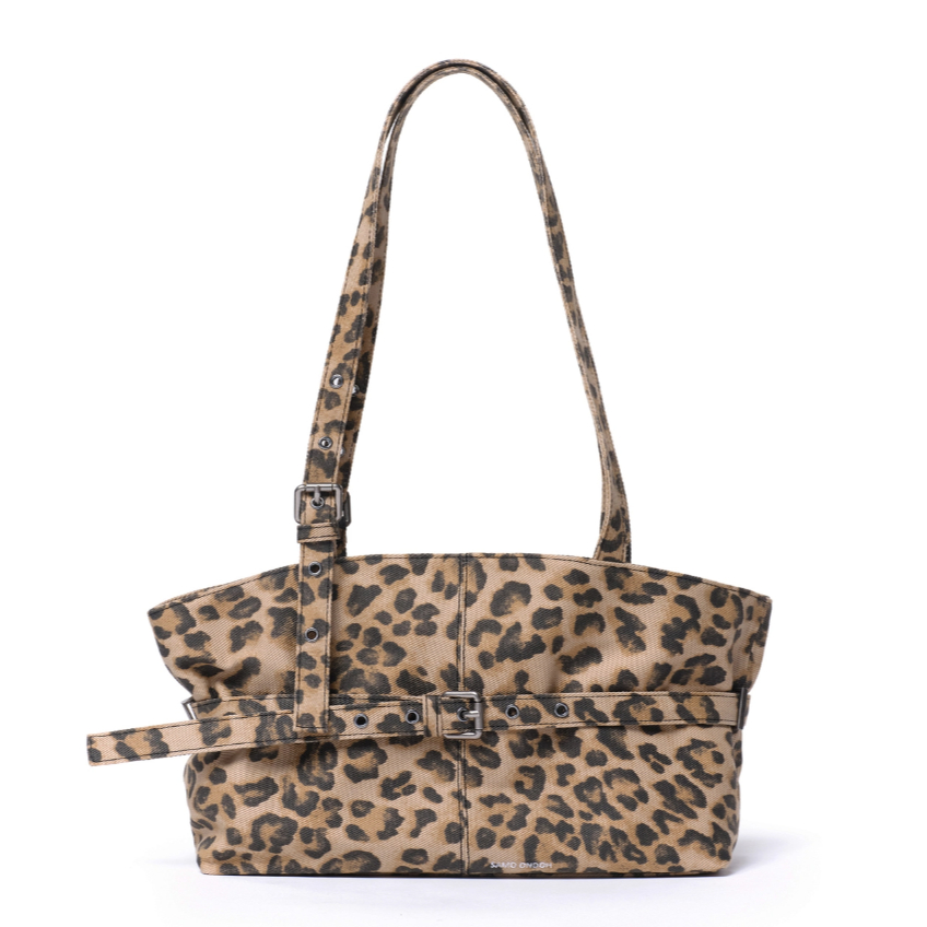 [SAMO ONDOH] le belt bag M denim leopard