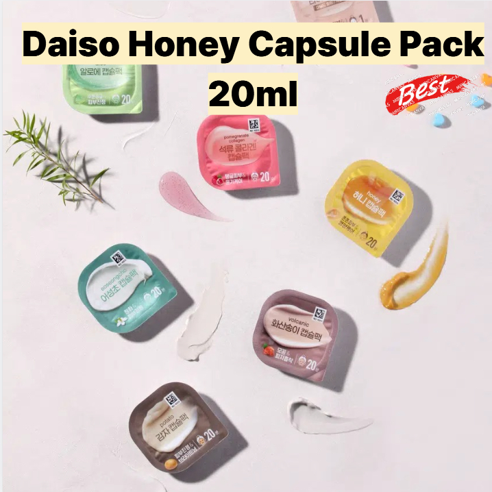 Daiso Honey Capsule Pack 20ml, Moisturizing & Nourishing Sleeping Pack