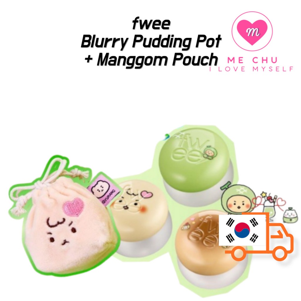 Fwee Lip & Cheek Blurry Pudding Pot Manggom Mini Pouch Limited Pudding Pocket