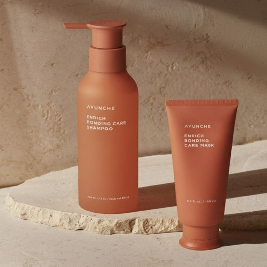 [Ayunchae] ชุด 2 ชิ้น Enrich Bonding Care | แชมพู 350g + มาส์ก 100ml | ซ่อมแซมความเสียหาย | เค-ความง