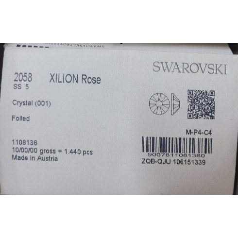 Swarovski 2058 - Flat Back-Crystal-F 600 ชิ้น th45