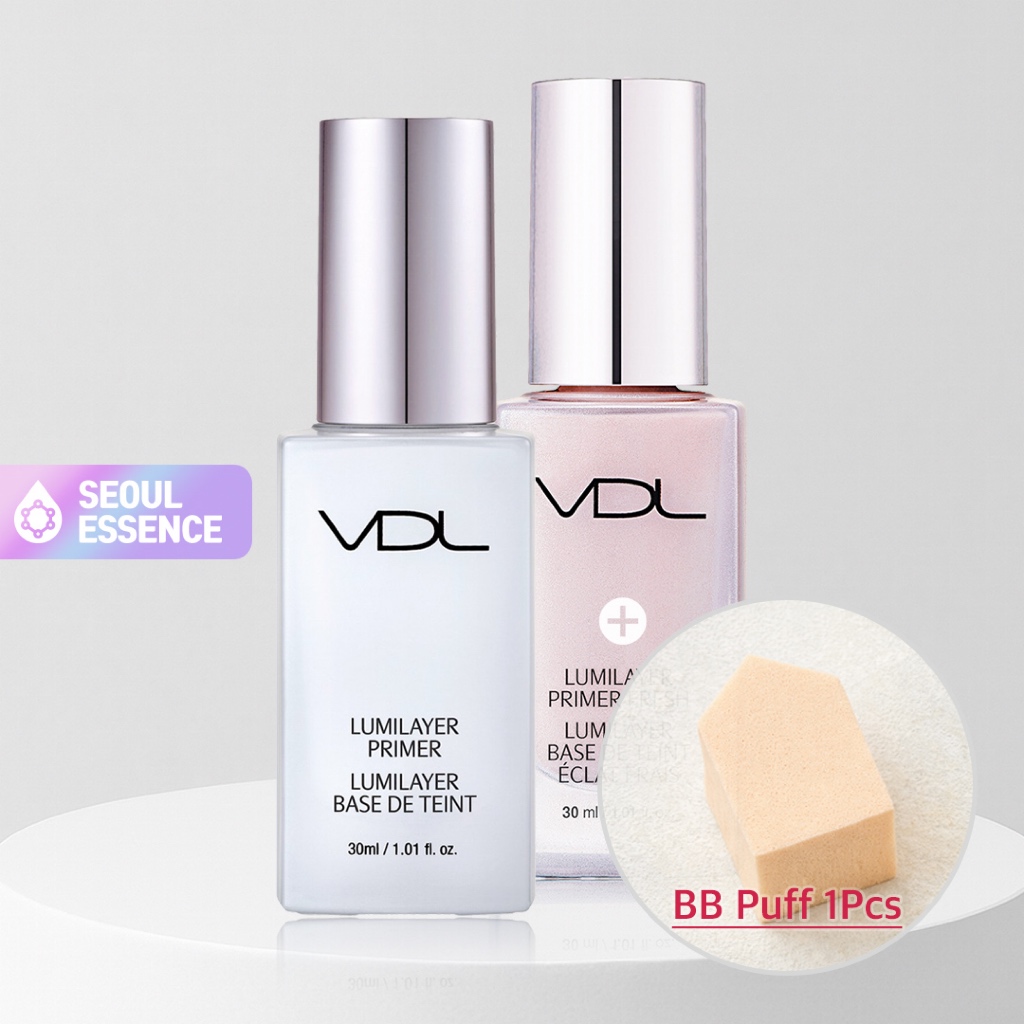 VDL Lumilayer Primer (Fresh) 30ml - สําหรับผิวเปล่งประกาย สี Lumilayer สีม่วง พร้อมออฟโทนสีแดงผสมพิเศษ