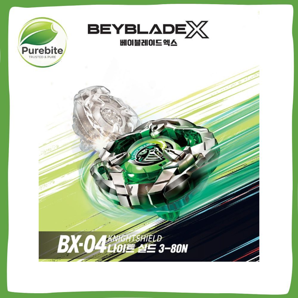 Beyblade X BX-04 Knight Shield 3-80N Battle Top