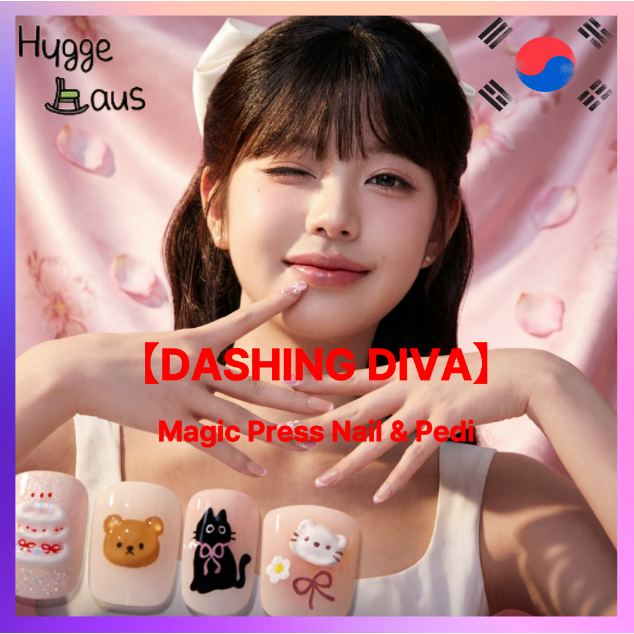 DASHING DIVA Magic Press Nail & Pedi 8 Designs Press-On Tips Set