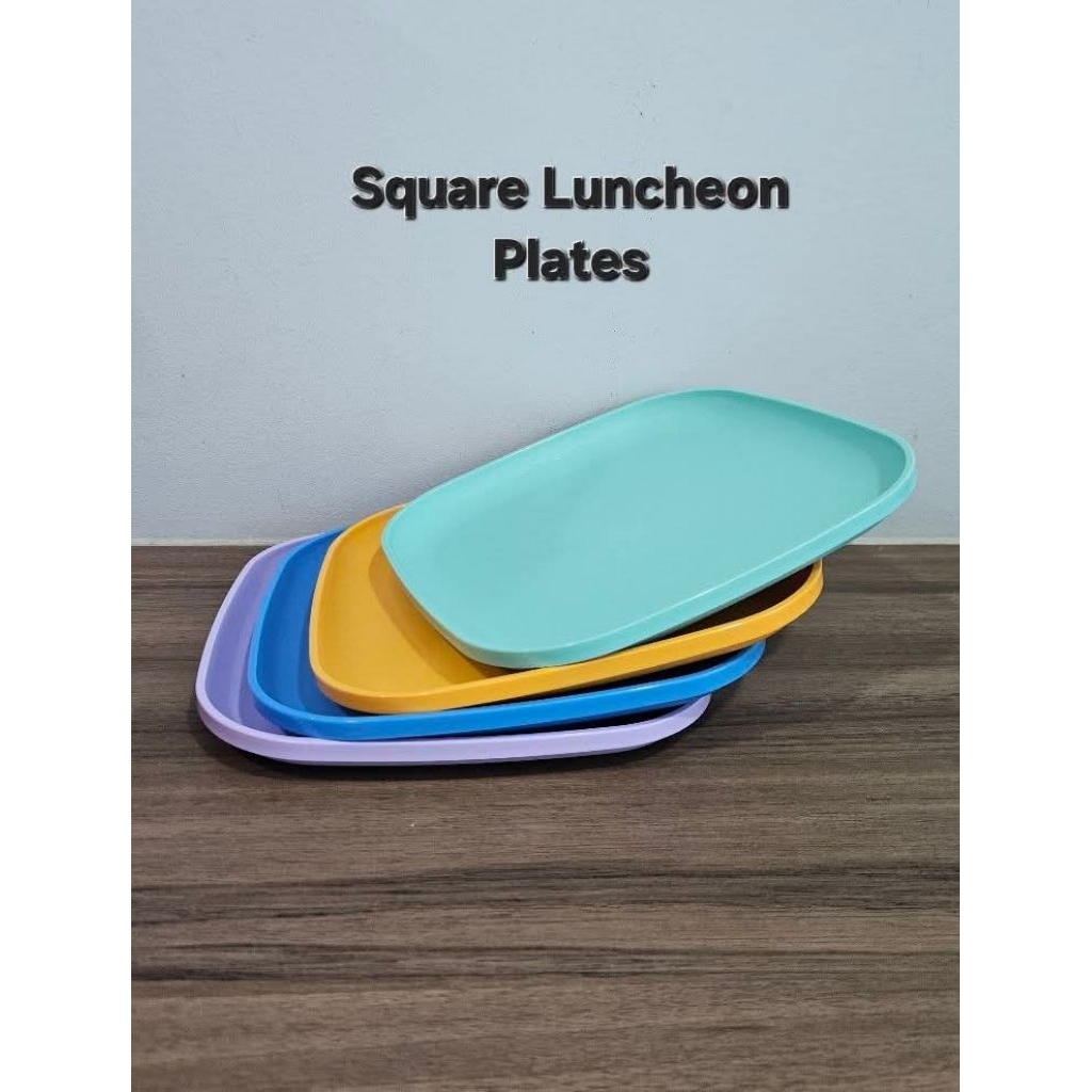 จาน Tupperware Square Luncheon (4) D 20.3 H 2 cm