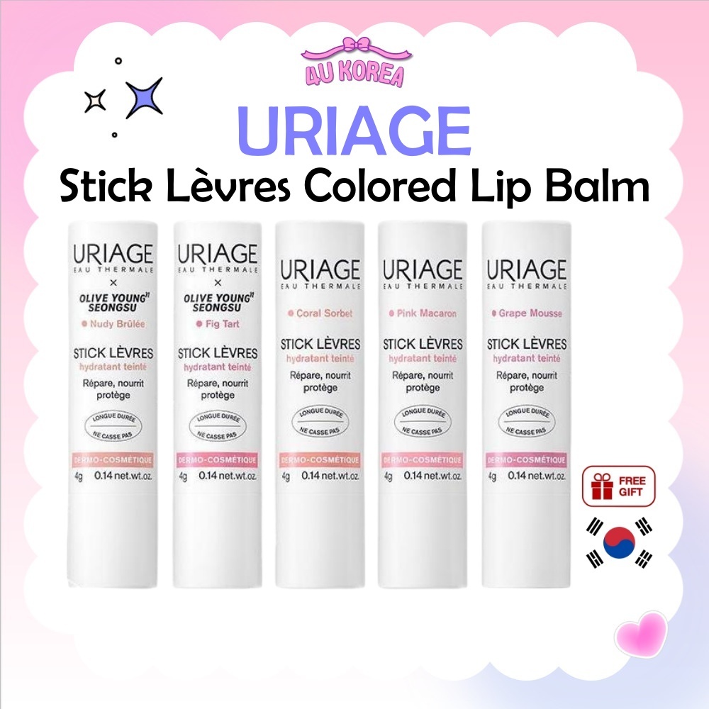 URIAGE Stick Lèvres Colored Lip Balm 4g – 2 สี / K-BEAUTY