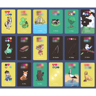 [Lenormand]Lucky Pro Image Deck 36 การ์ด Mini 5.6x10 ซม.โหราศาสตร์ Lenormand ไพ่ทาโรต์สํารับอ่านหนังสือมืออาชีพ