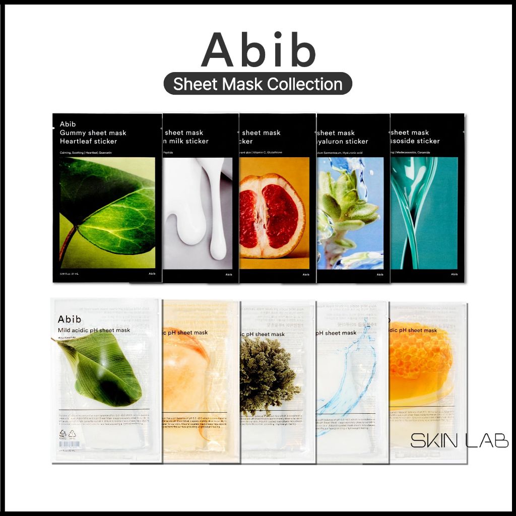 [Abib] Gummy Sticker Sheet Mask & Mild Acidic ph Sheet Mask