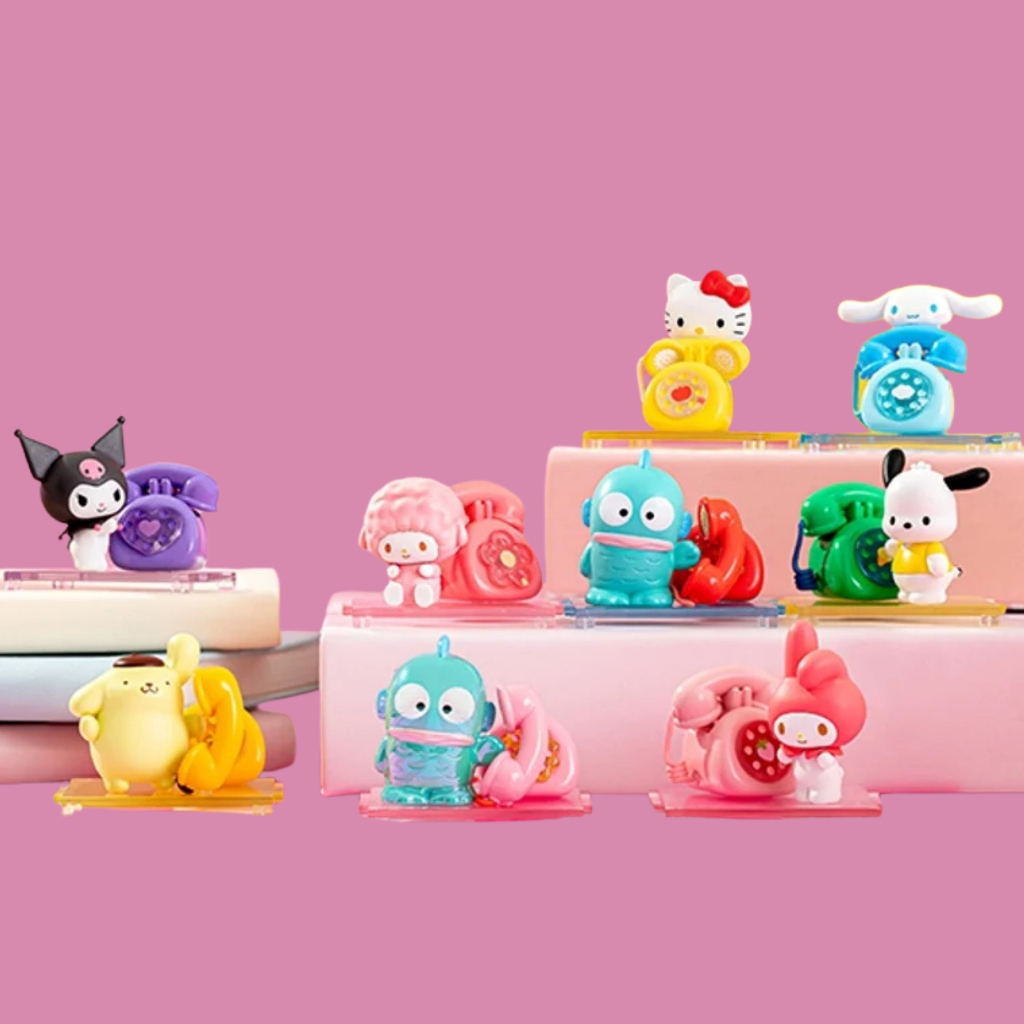 Sanrio Mini Blind Box Love Calling Series กล่องตาบอดสุ่ม 1 ชิ้น SG