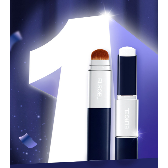 [ELROEL] 1 Minute Stick Foundation Navy Single SPF50+ PA++++ Full Coverage Collagen Ceramide 3in1 Li