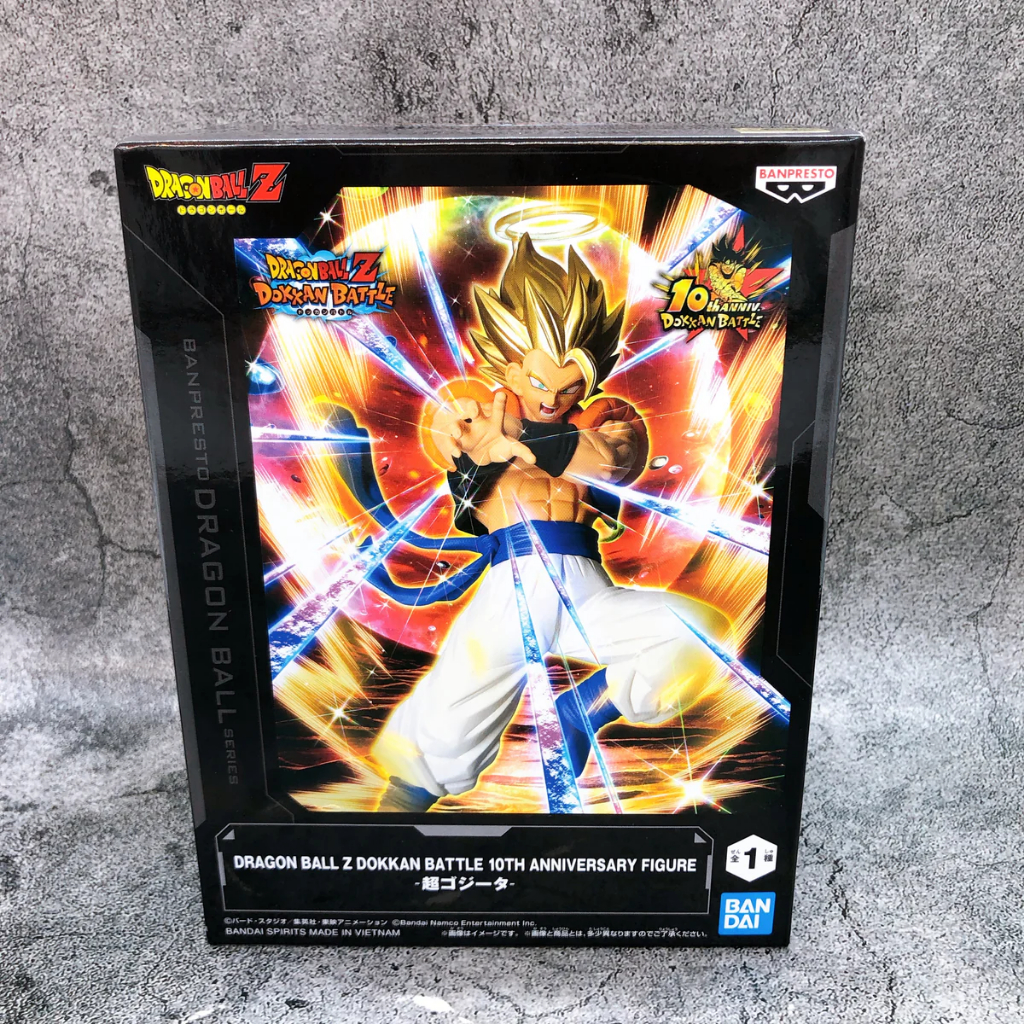JAPAN IMPORT ANIME Dragon Ball Z Dokkan Battle Super Gogeta ฟิกเกอร์ครบรอบ 10 ปี