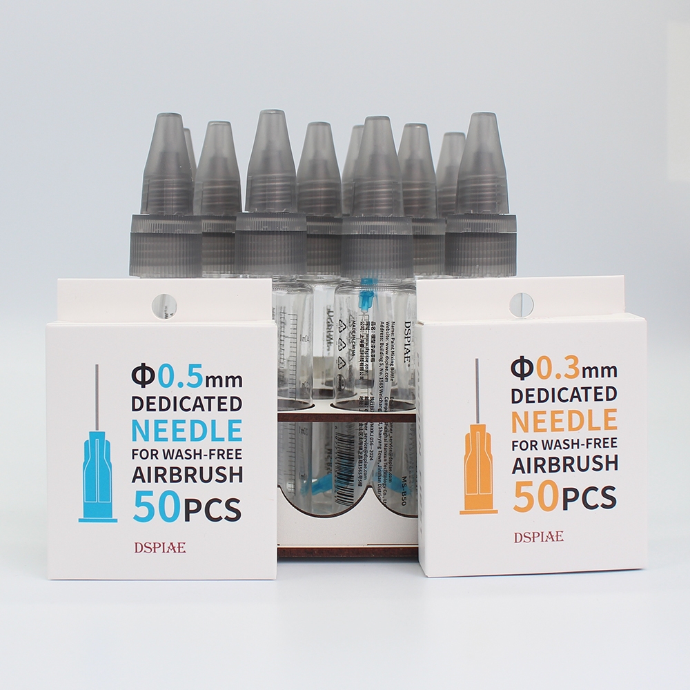 เข็มขวดผสมสี DSPIAE X Style-X สําหรับชุดแอร์บรัชและจอแสดงผลแบบไม่ต้องล้าง