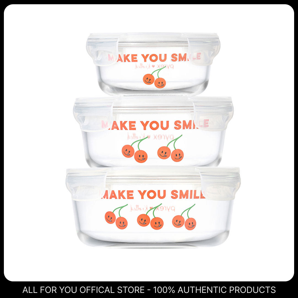 [PYREX x Knotted] กล่องใส่อาหารสุญญากาศ 4 ด้าน