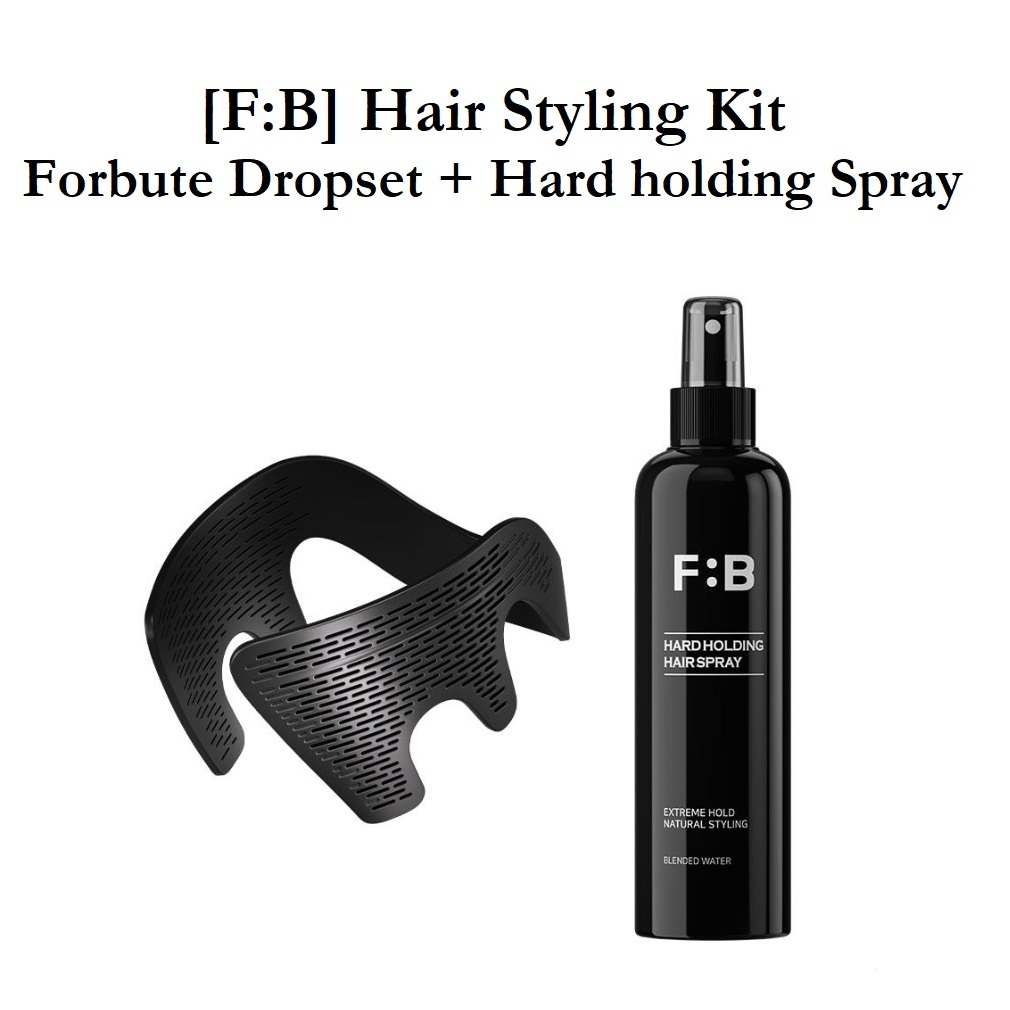 [F:B] Forbute Hair Stying Kit | เครื่องมือกดผมข้างผู้ชาย + สเปรย์จับแข็ง | Dropset Down Perm Solutio