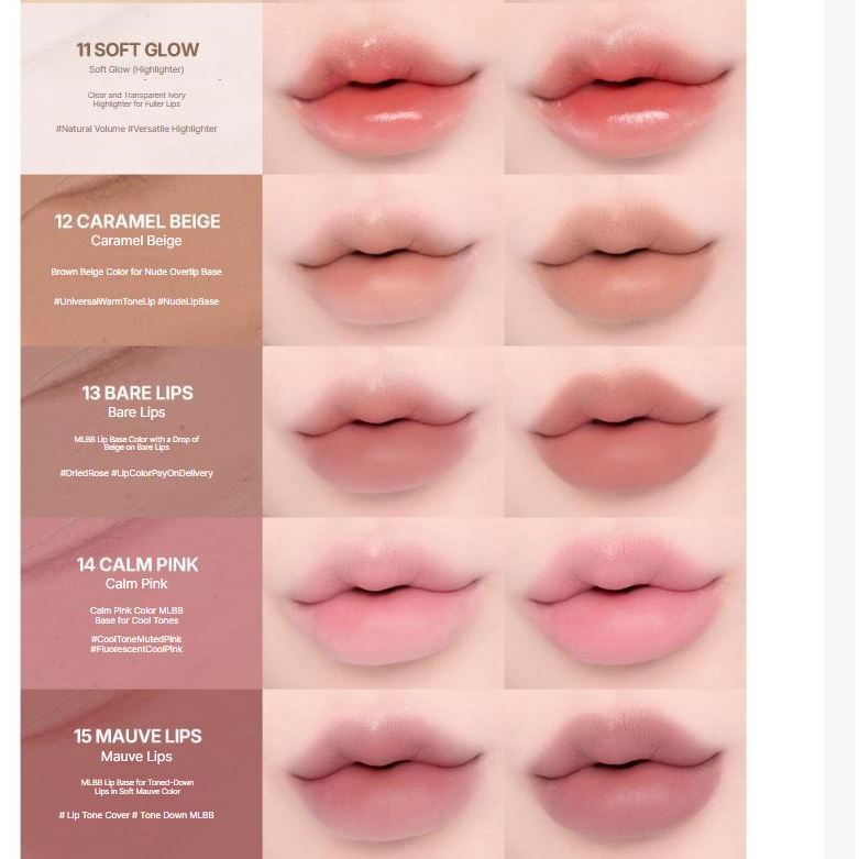 Heart Percent Dote On Mood Lip Pencil Natural Overlip Smudging Waterproof Liner Lip Makeup ราคา ถูกที่สุด ดีลบีเคเค แกลเลอรีภาพที่ 8