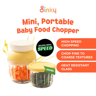 JAMMUK - Portable Mini Baby Food Chopper | Comes with Storage Container | For Easier Meal Preparation