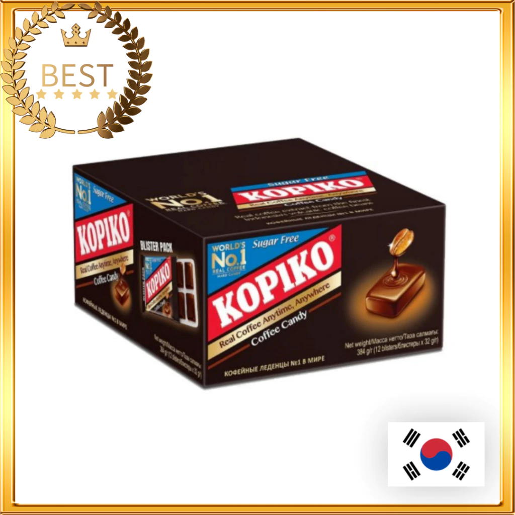 [Kopiko] Sugar Free Coffee Candy / ลูกอมกาแฟปราศจากน้ําตาล 32g x 12 แพ็ค