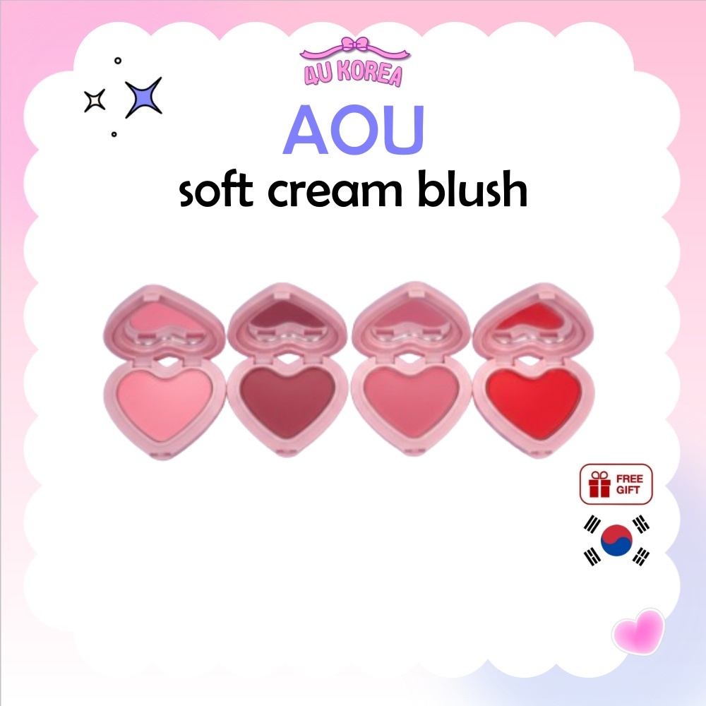 AOU soft cream blush 6 Colors/K-BEAUTY