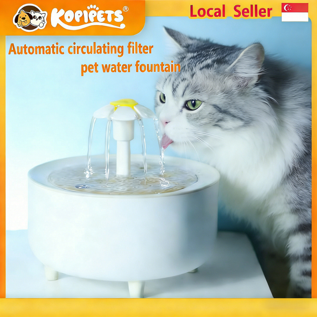 Kopipets Smart Cat&Dog Water Fountain 1500ML ตัวกรองการไหลเวียนอัตโนมัติ Pet Feeder