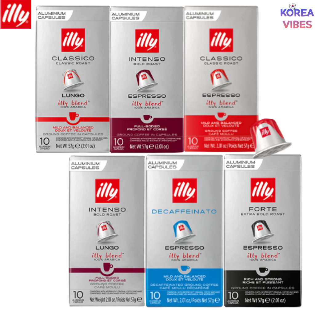 ILLY Nespresso แคปซูลที่เข้ากันได้ 10 ชิ้น 6 รสชาติ
