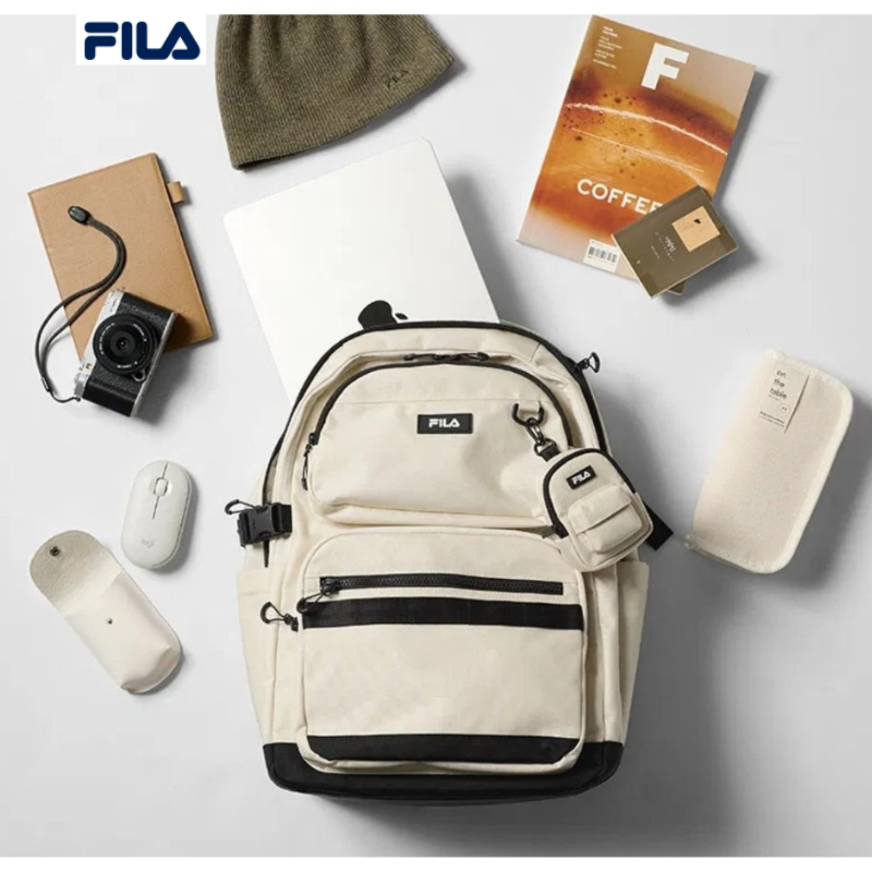 FILA Two-Pocket Backpack Unisex (ของแท้ 100%)
