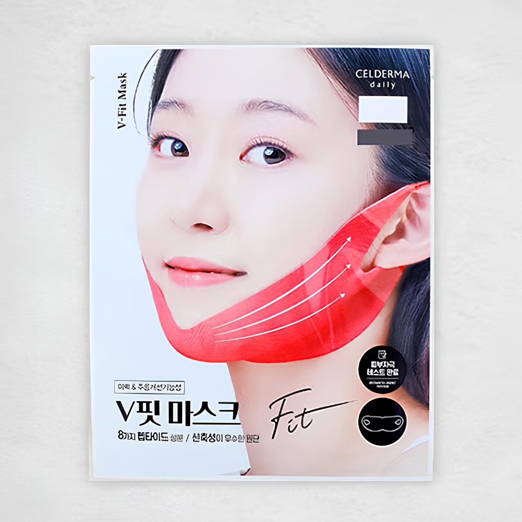 CELDERMA Daily V Fit Mask – Hydrogel V-Line Lifting Chin Mask | ดูแลกระชับและกระชับ | ผลิตในเกาหลี