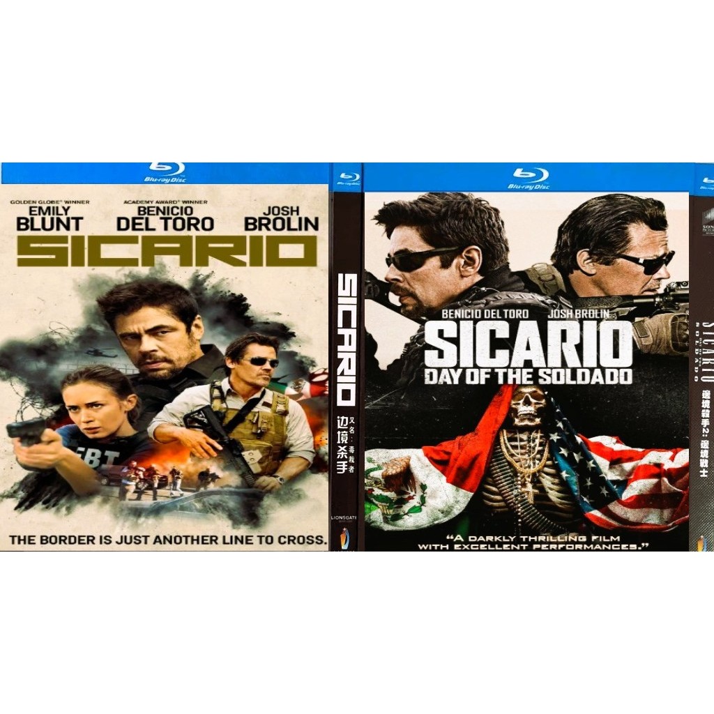 SG Seller Sicario 1 & 2 ภาพยนตร์บลูเรย์