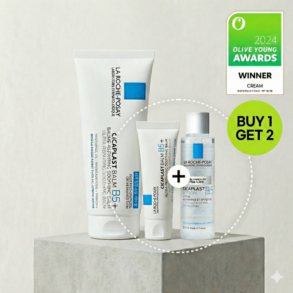 🇰🇷[La Roche-Posay] Cicaplast Baume B5+ 100ml Special Set (แถมโทนเนอร์ 50ml, B5+ Balm 3ml)