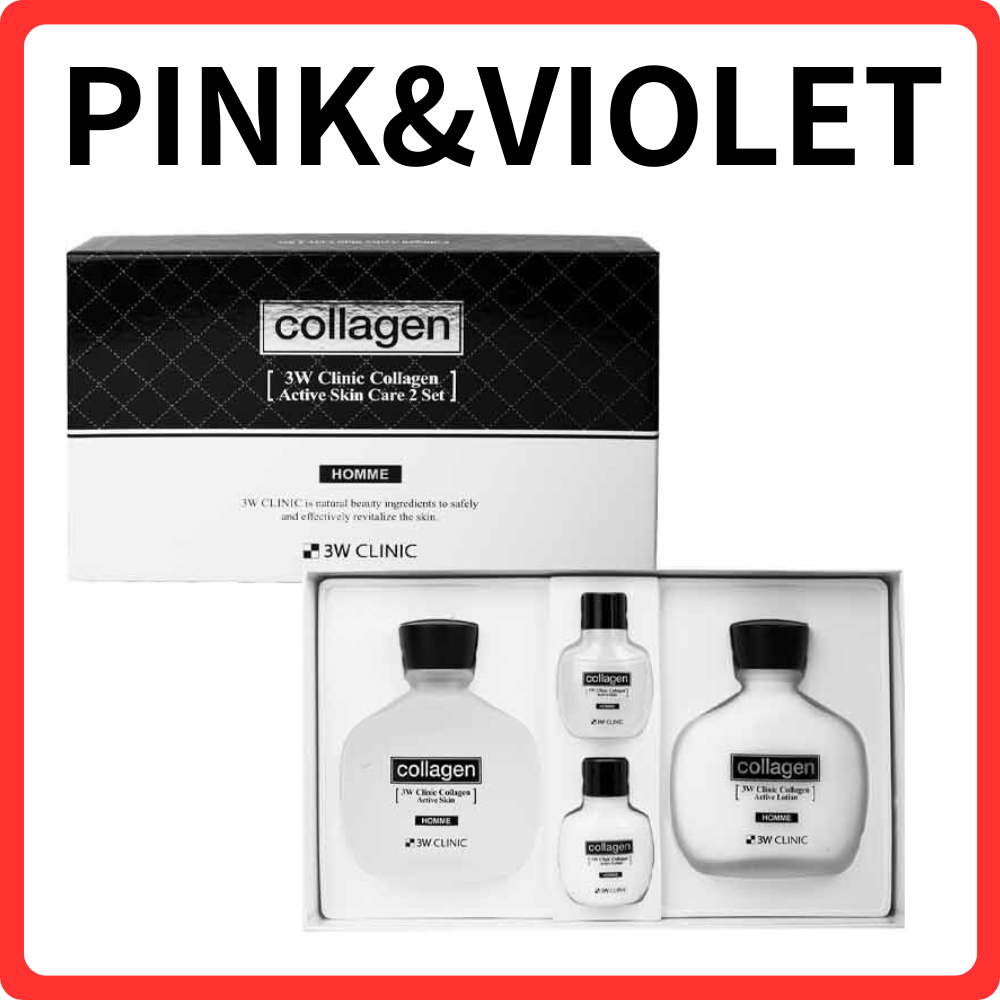 3W Clinic Collagen Active Homme Dual Set สําหรับผู้ชาย