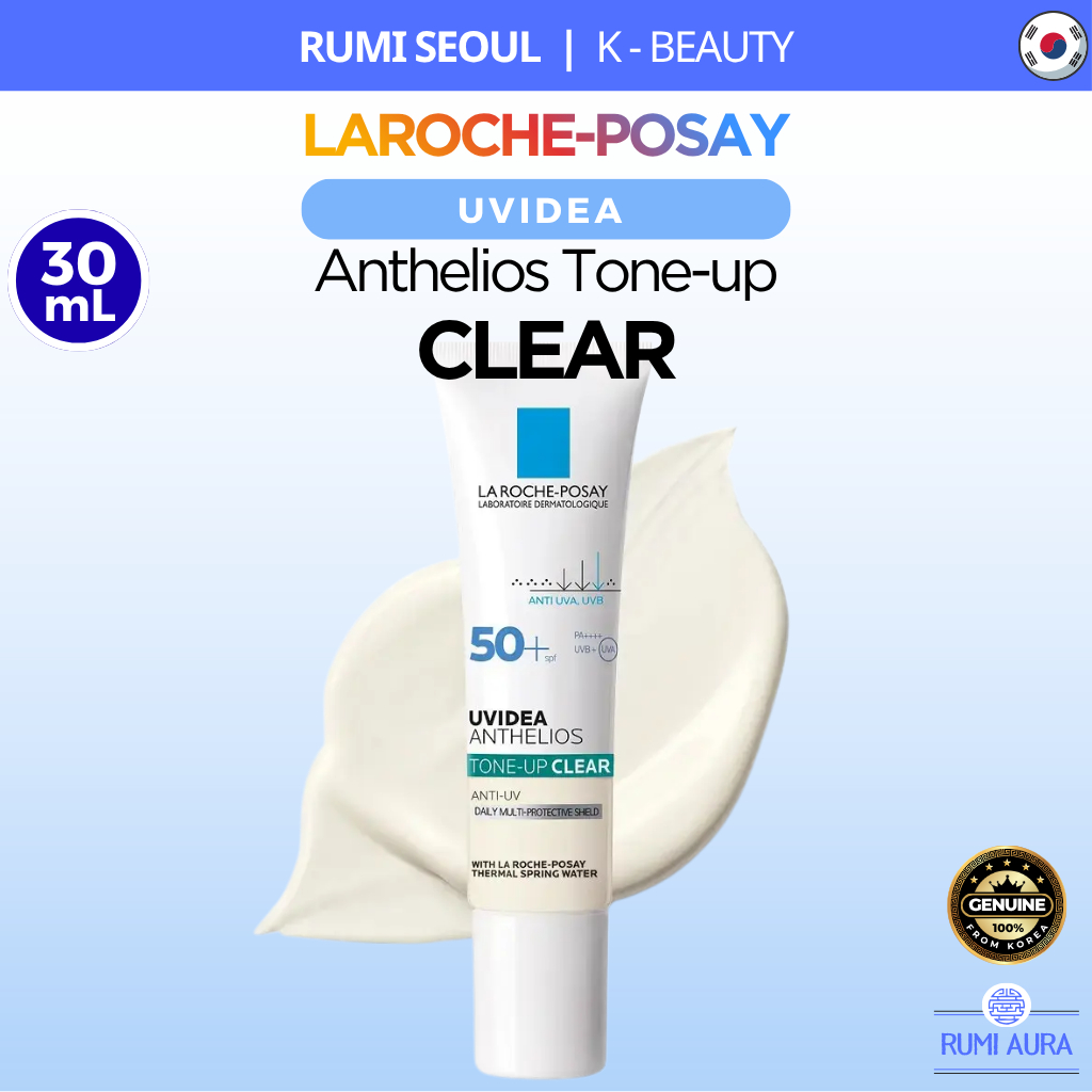 [LAROCHE-POSAY] Uvidea Anthelios Tone-up Clear Sunscreen | 30มล