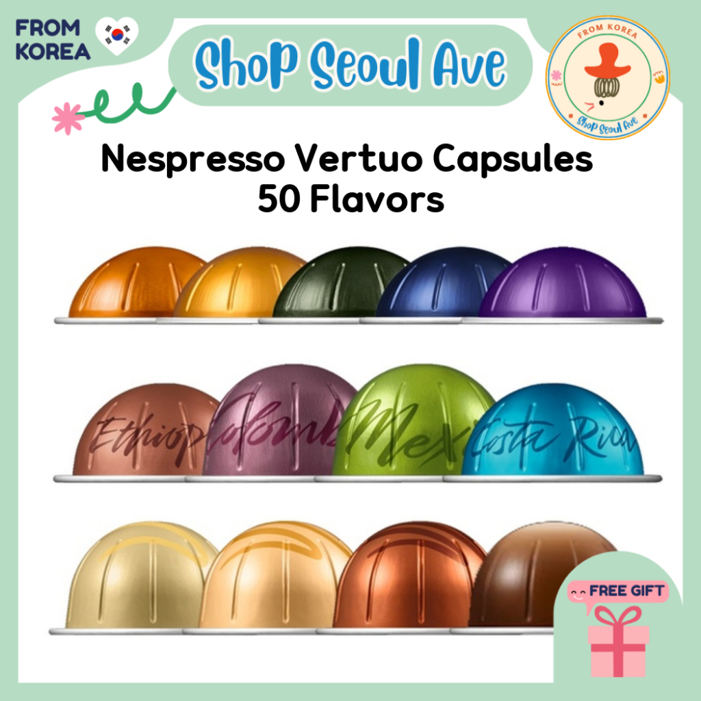[Nespresso] Vertuo Coffee Capsules Original & Starbucks – 49 Varies | เอสเพรสโซ่ · ลุง · แก้วมัค · เดคาฟ