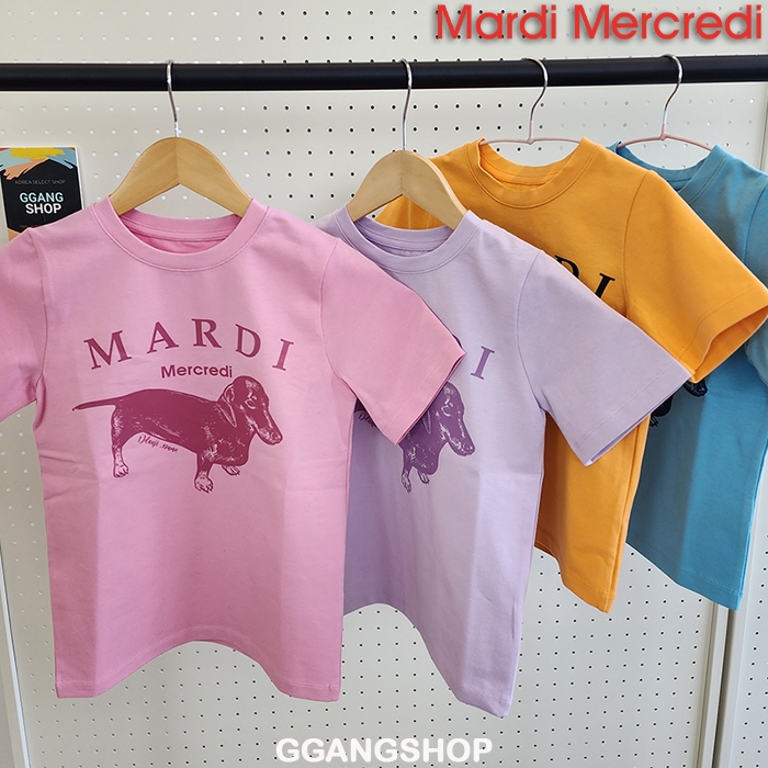 KOREA MARDI MERCREDI NEW in FOR KIDS TSHIRT DDANJI VIVID & PASTEL ALL COLORS