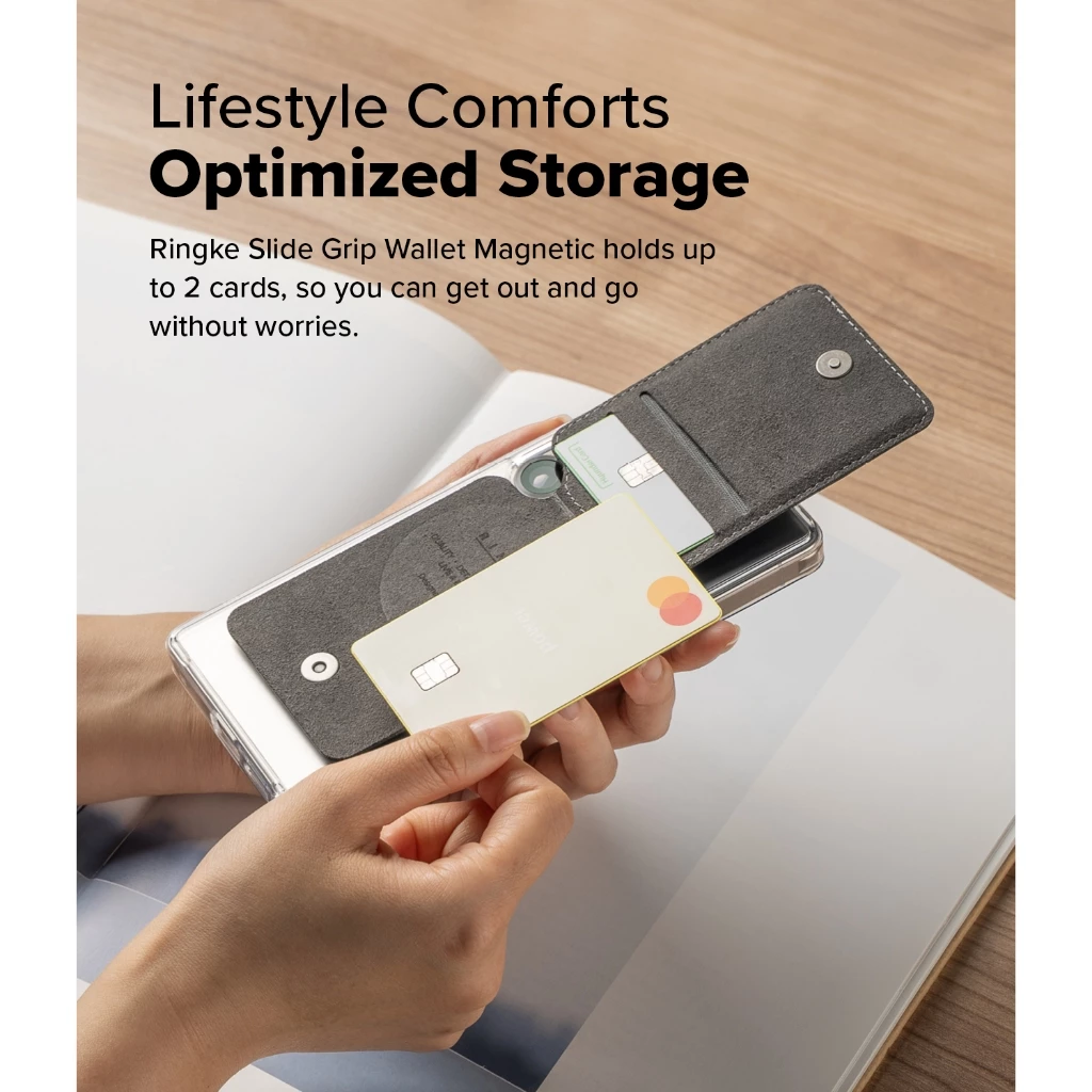 Ringke Slide Grip Wallet Magnetic Edge สำหรับสมาร์ทโฟนและอุปกรณ์เสริมอื่นๆ thumbnail 6