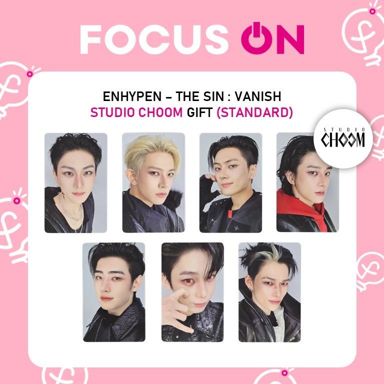 ของขวัญพิเศษ ENHYPEN STUDIO CHOOM THE SIN : VANISH PHOTOCARD