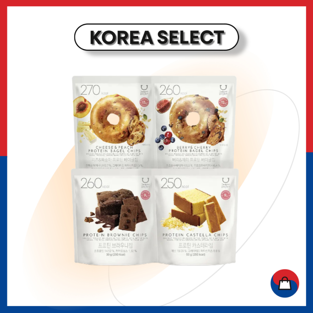 OLIVE YOUNG Delight Project Protein Bagel, Brownie, Castella Chip 4 รสชาติ