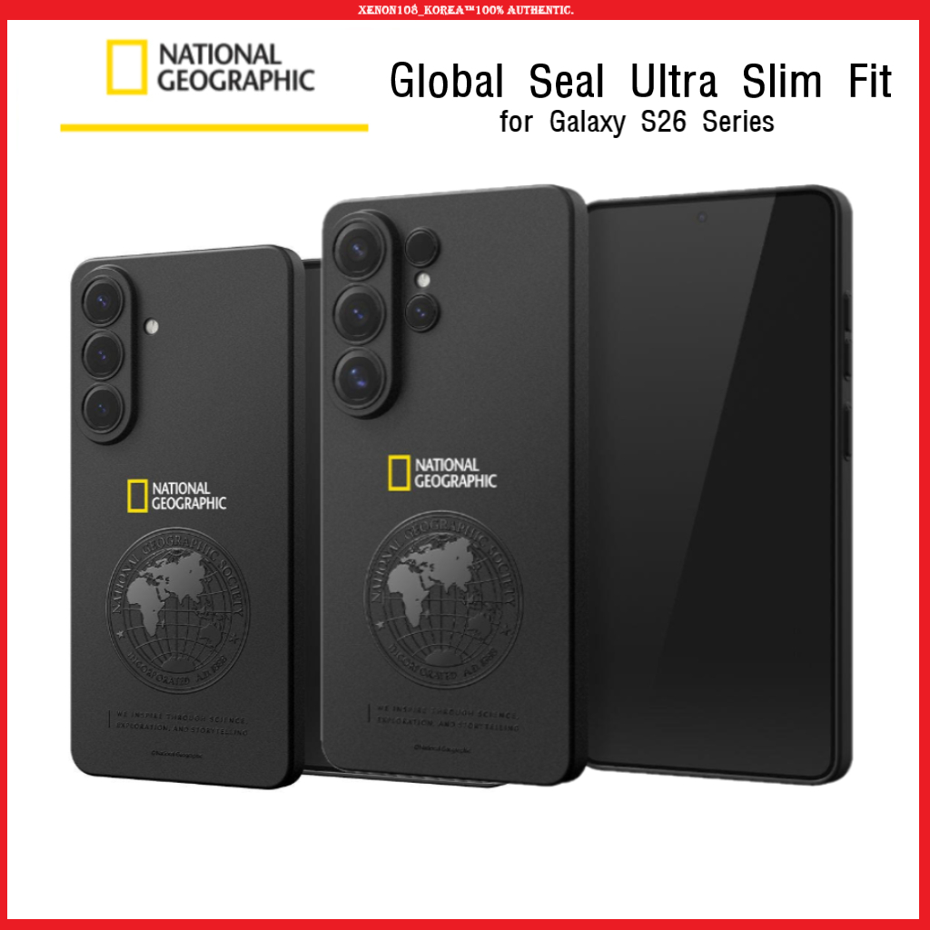 (National Geographic) Global Seal Ultra Slim Fit Case สําหรับ Galaxy S26 Series | เคส เบามาก