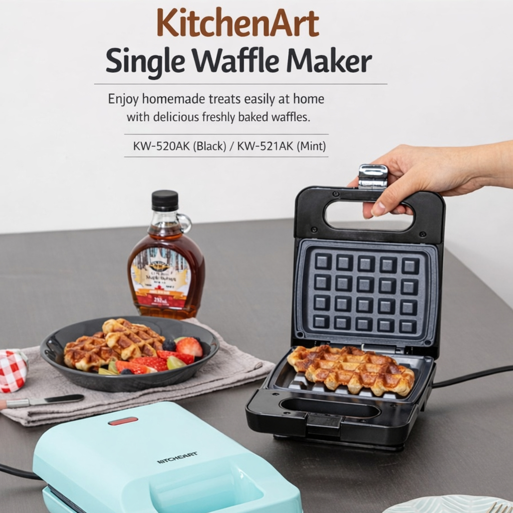 ทําอร่อยทุกตอนเช้า เครื่องทําวาฟเฟิล KitchenArt และ Croffle KW-520AK