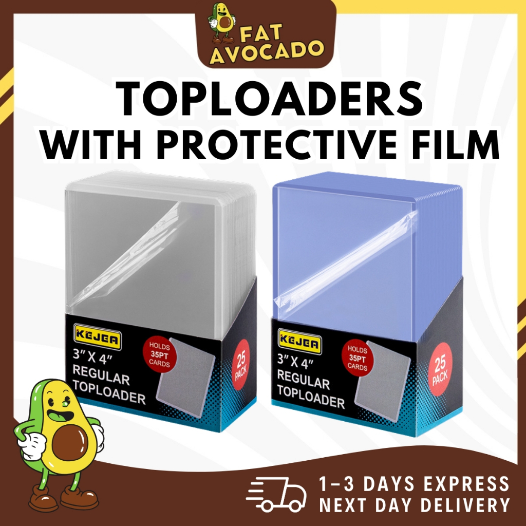 DIRECT จาก FACTORY 35PT Toploader พร้อมฟิล์ม TCG Card Holder Hobby Pokémon Sports Kpop Idol Trading 